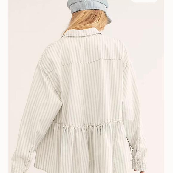 We The Free Dylan Railroad Stripe Top - Picture 2 of 9